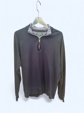 Fairway & Greene Black Quarter-Zip Pullover